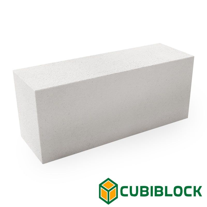 Газобетонный блок стеновой Cubi Block D600 625х200х250 B3.5 фото 0