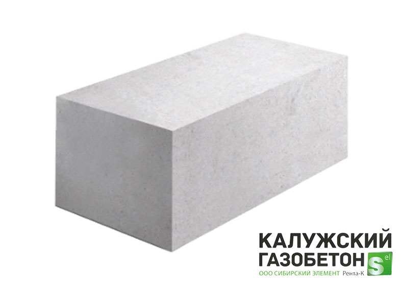 Газобетонный блок стеновой Калужский D500 625х250х250 B3.5 фото 0
